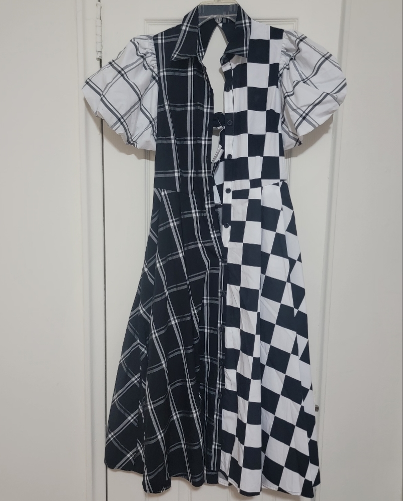 Christopher John Rogers x target b/w dress